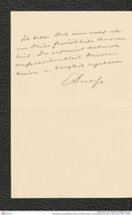 Nachlass Franz Steindachner, Brief von Eduard Suess an Franz Steindachner (29.10.1907), Inv.Nr. 528.01, Seite 2